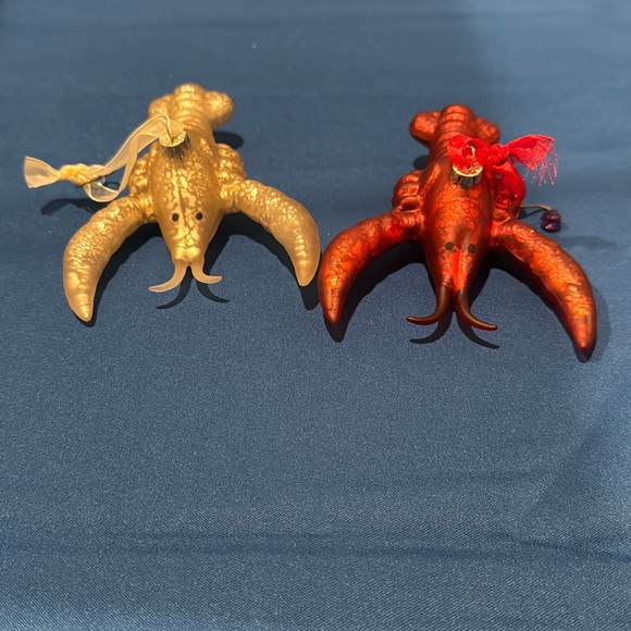 Set of two lobster ornaments - Picture 1 of 2